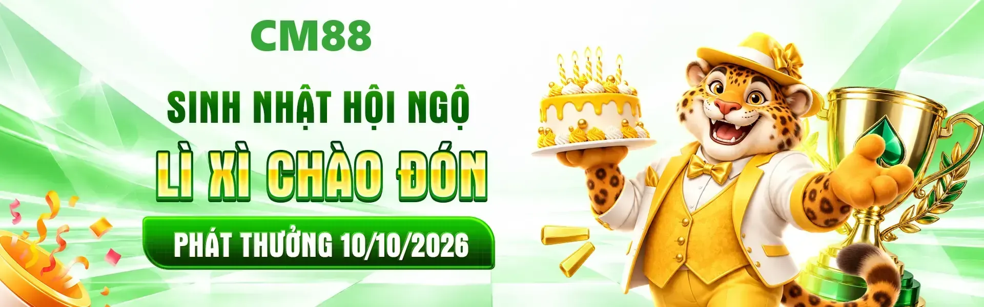 2. CM88 tưng bừng tổ chức đại tiệc sinh nhật với kho quà tặng phong phú dành cho cộng đồng hội viên. Đăng ký tài khoản ngay hôm nay để khám phá chương trình đặc biệt.